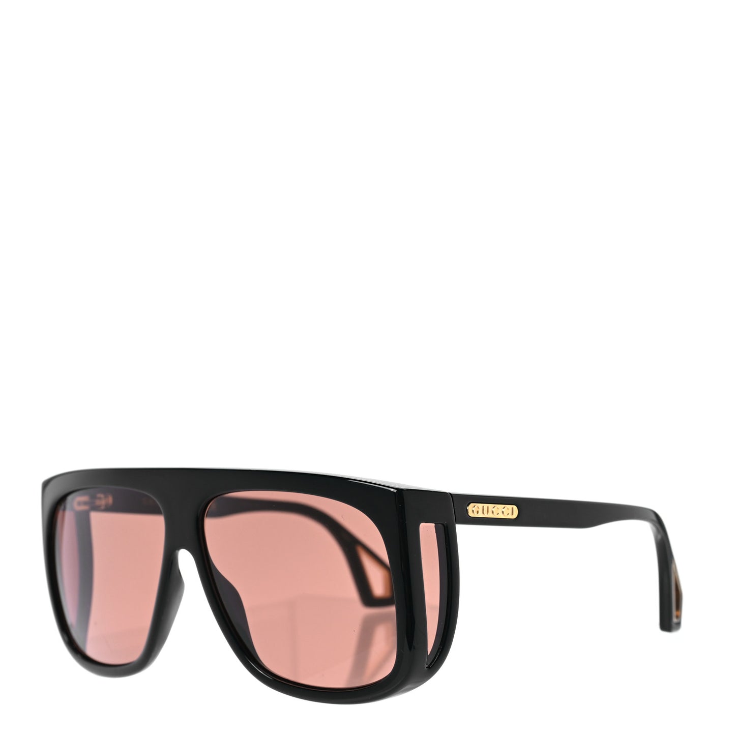 Acetate Shield Sunglasses GG0467S Black
