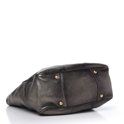 Prada Vitello Daino Tote Piombo 4 of 10