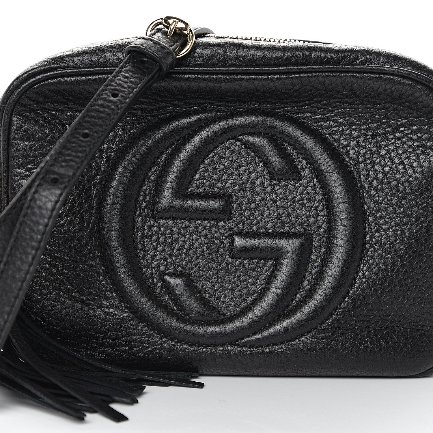 Gucci Pebbled Calfskin Small Soho Disco Bag Black 9 of 9