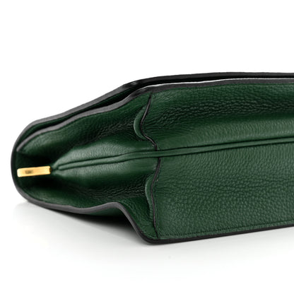 Prada Vitello Daino Double Strap Flap Crossbody Billardo 8 of 9