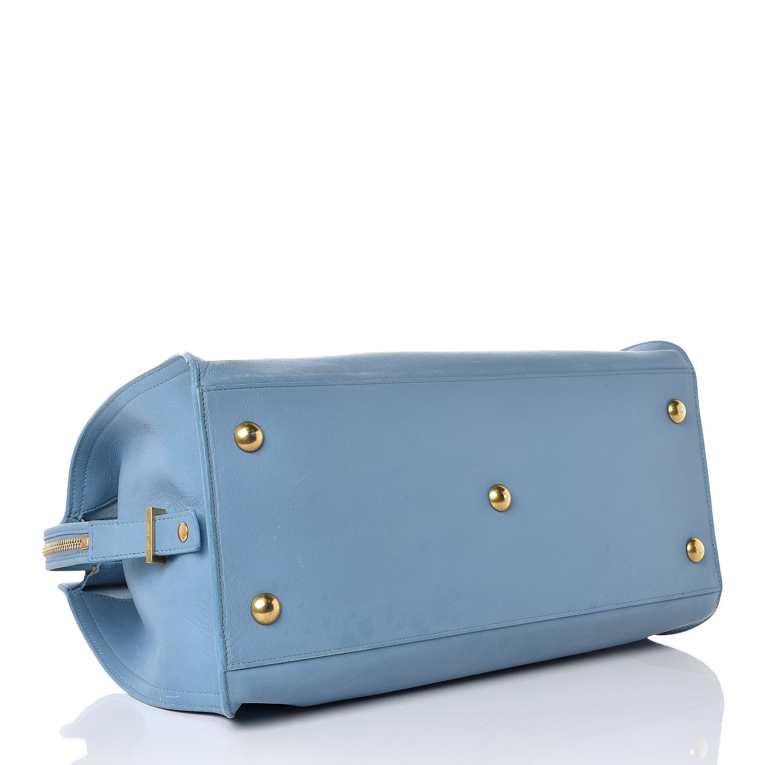 Saint Laurent Calfskin Medium Classic Y Cabas Blue Glacier 4 of 18