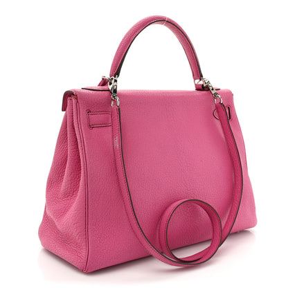 Hermes Chevre de Coromandel Kelly Retourne 32 Fuchsia 2 of 14