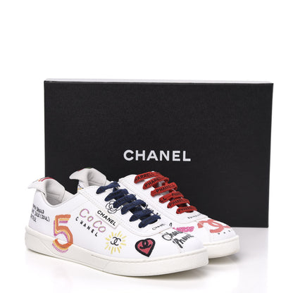 Chanel x Pharrell Williams Calfskin Womens Sneakers 39 White 11 of 11