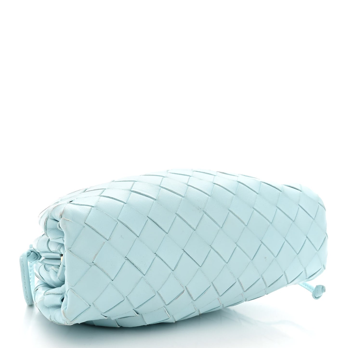 Nappa Intrecciato The Mini Pouch Topazio Silver