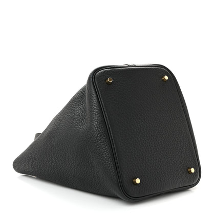 Hermes Taurillon Clemence Picotin Lock 22 MM Black 5 of 13