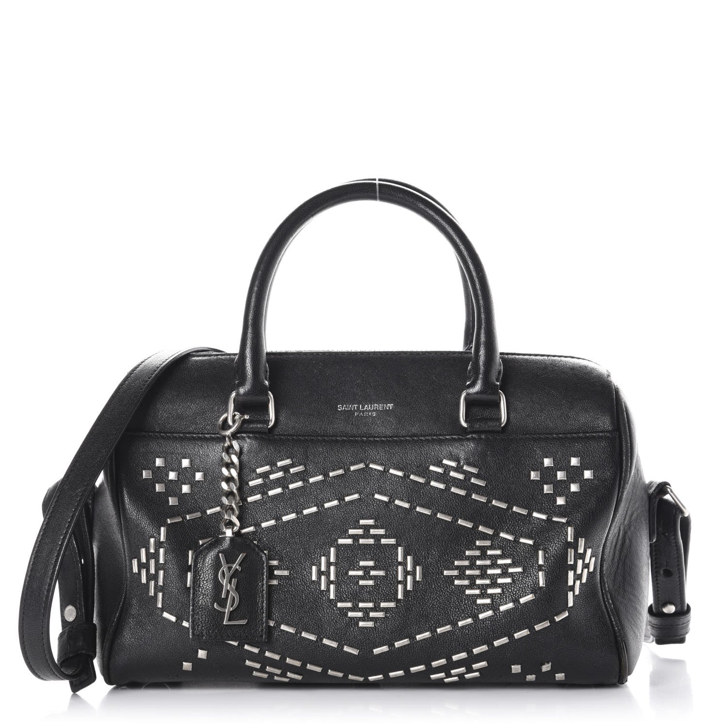 Saint Laurent Calfskin Studded Classic Baby Duffle Black 1 of 11