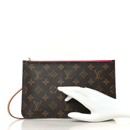Louis Vuitton Monogram Neverfull MM GM Pochette Pivoine 2 of 7