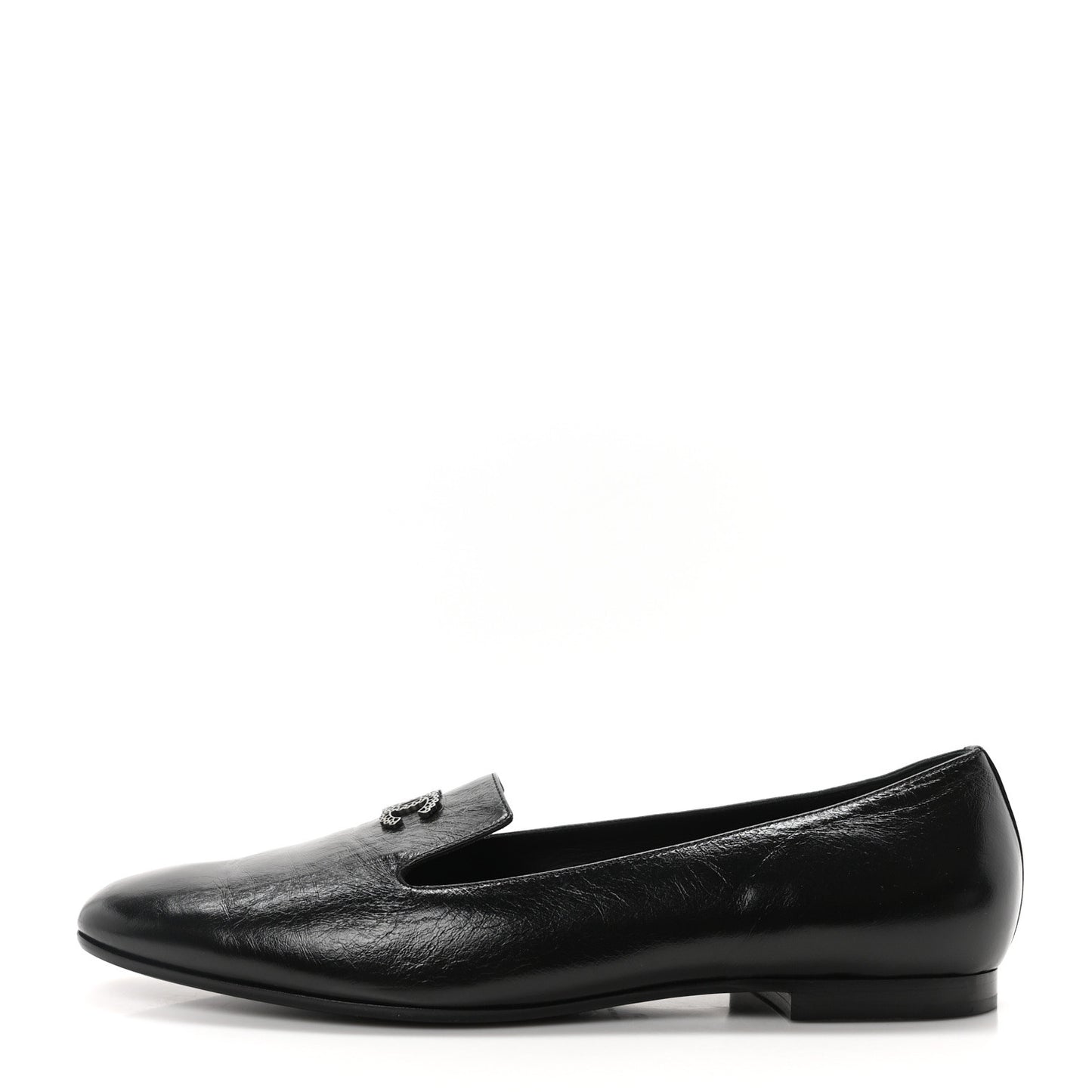 Lambskin CC Loafers 41 Black
