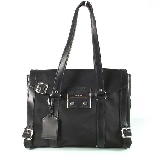 Prada Tessuto Foldover Large Shoulder Bag 1 of 8