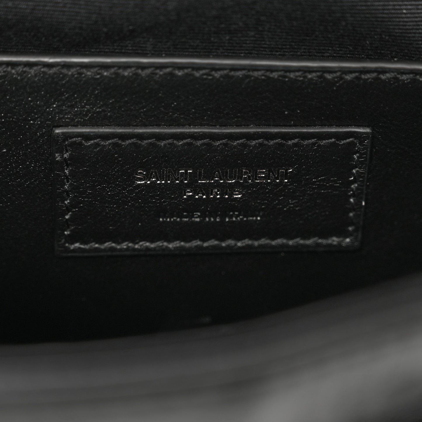 Crinkled Calfskin Matelasse Monogram Baby Niki Chain Satchel Black