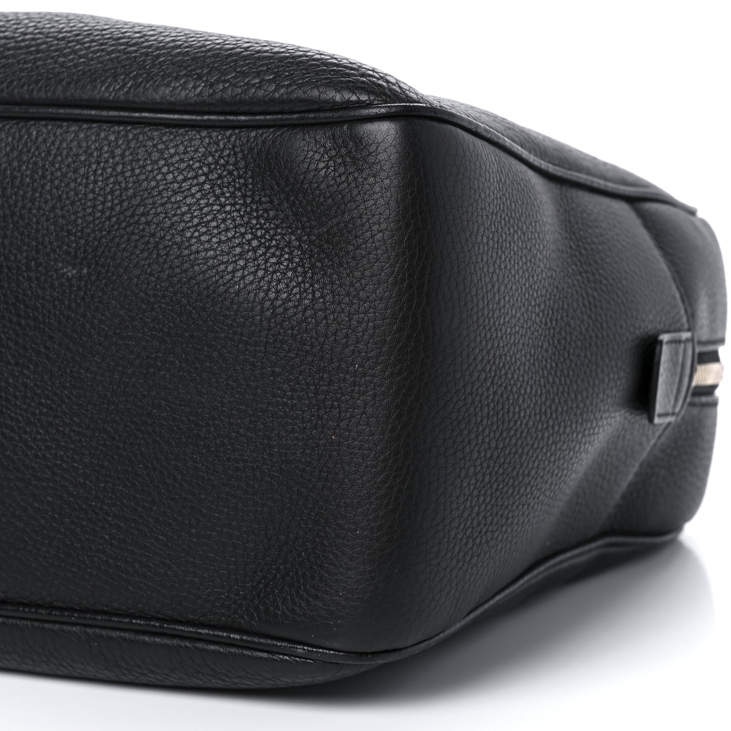 Pebbled Calfskin Medium Soho Bowler Black