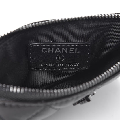 Chanel Aged Calfskin Quilted Small Reissue Cosmetic Case So Black 6 of 8