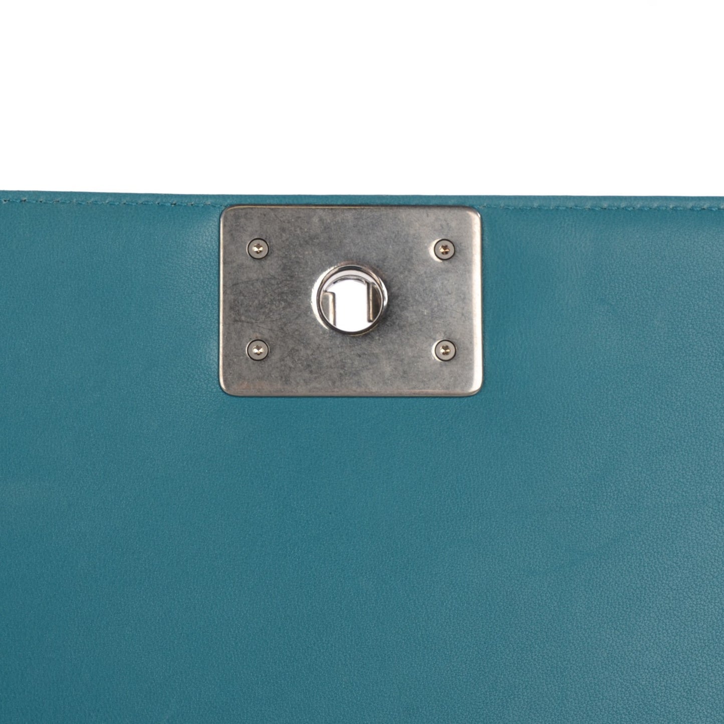 Lambskin Quilted New Medium Boy Flap Dark Turquoise