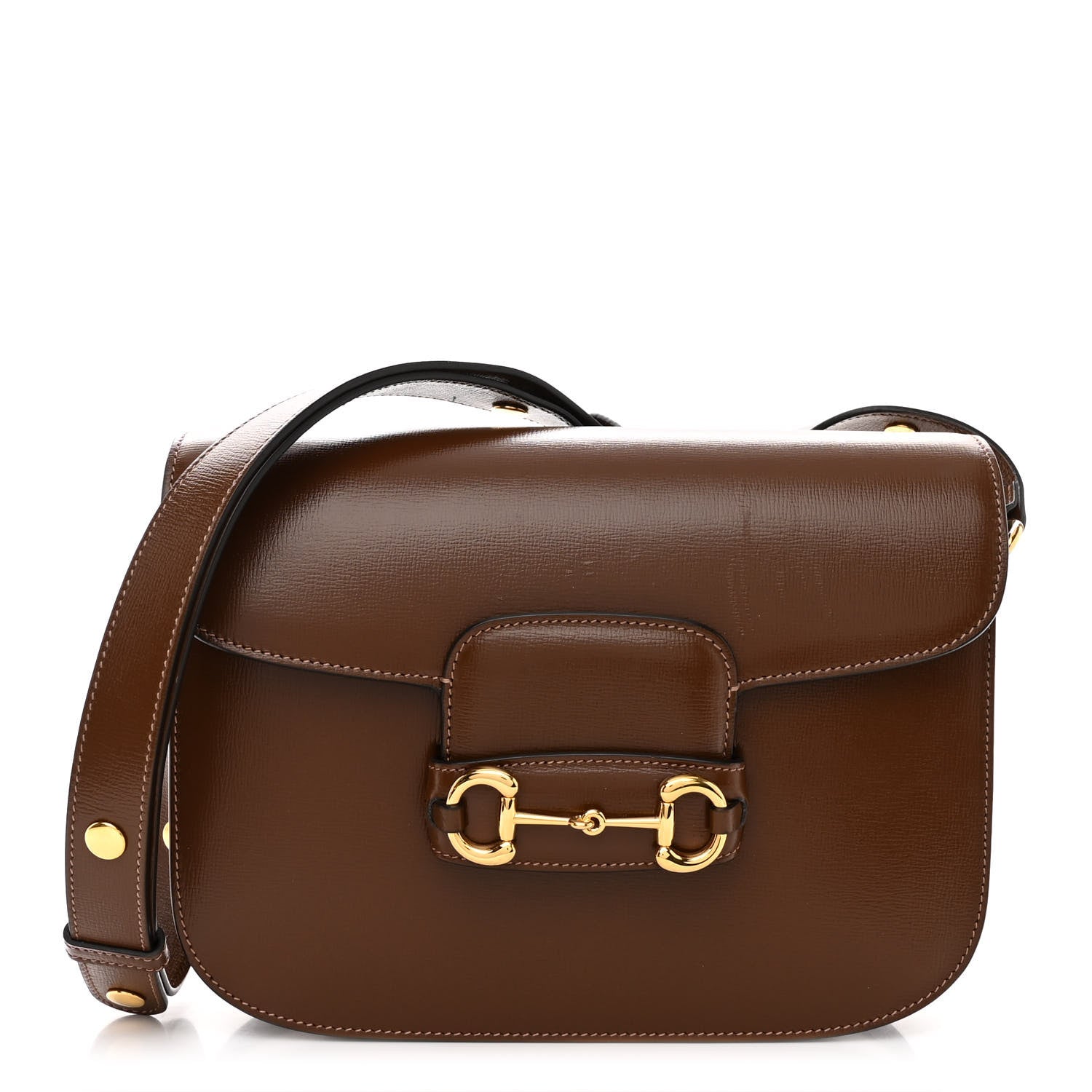 Gucci Azalea Calfskin Horsebit 1955 Shoulder Bag Brown Sugar 1 of 11