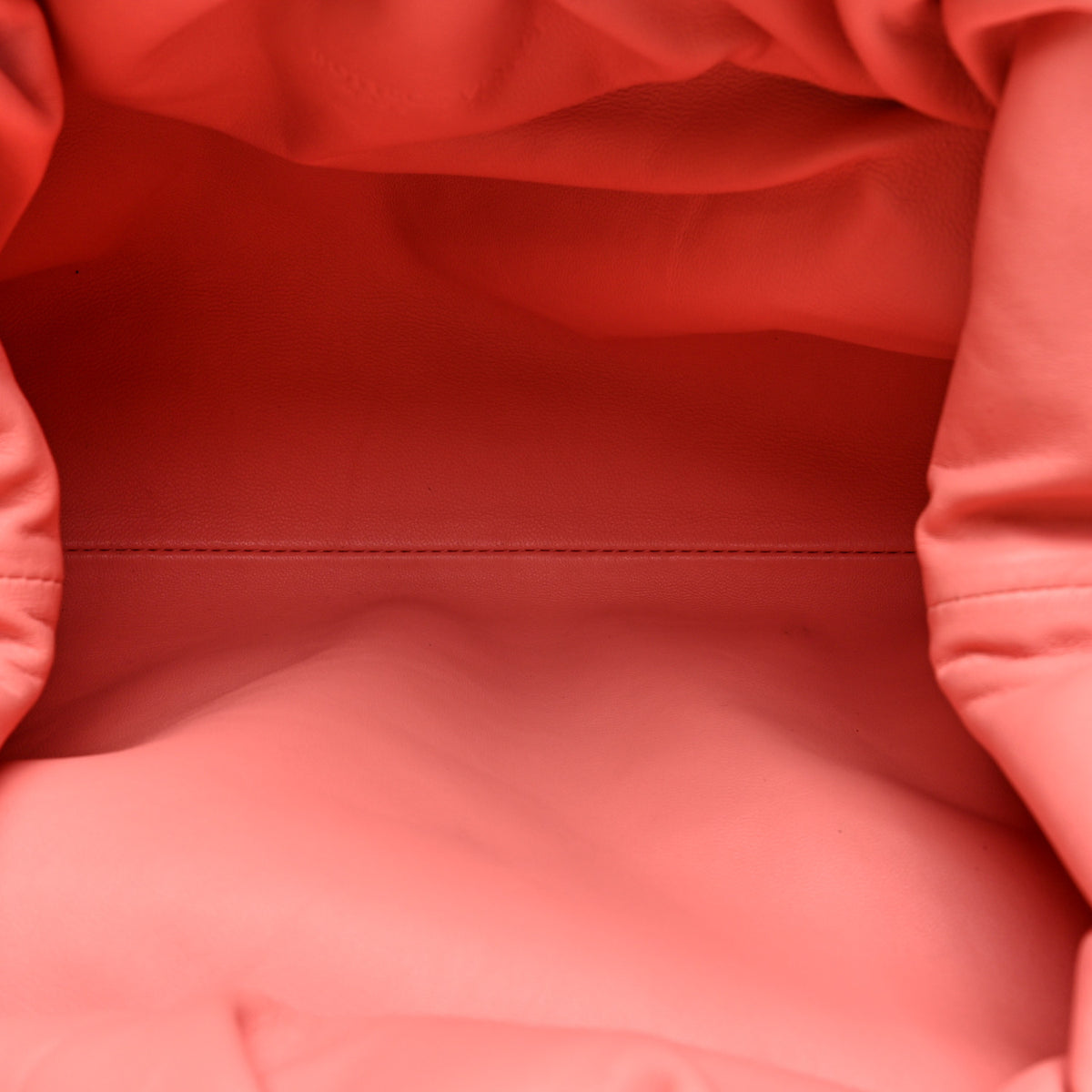 Nappa Maxi Intrecciato The Pouch Oversized Clutch Peach
