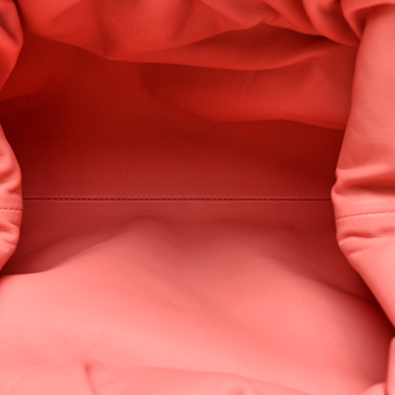 Bottega Veneta Nappa Maxi Intrecciato The Pouch Oversized Clutch Peach 5 of 9