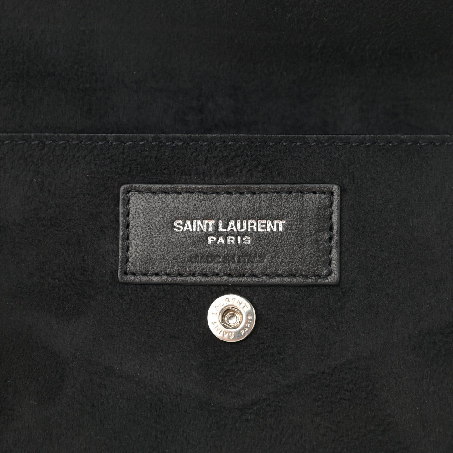 Lambskin Teddy Drawstring Bag Black