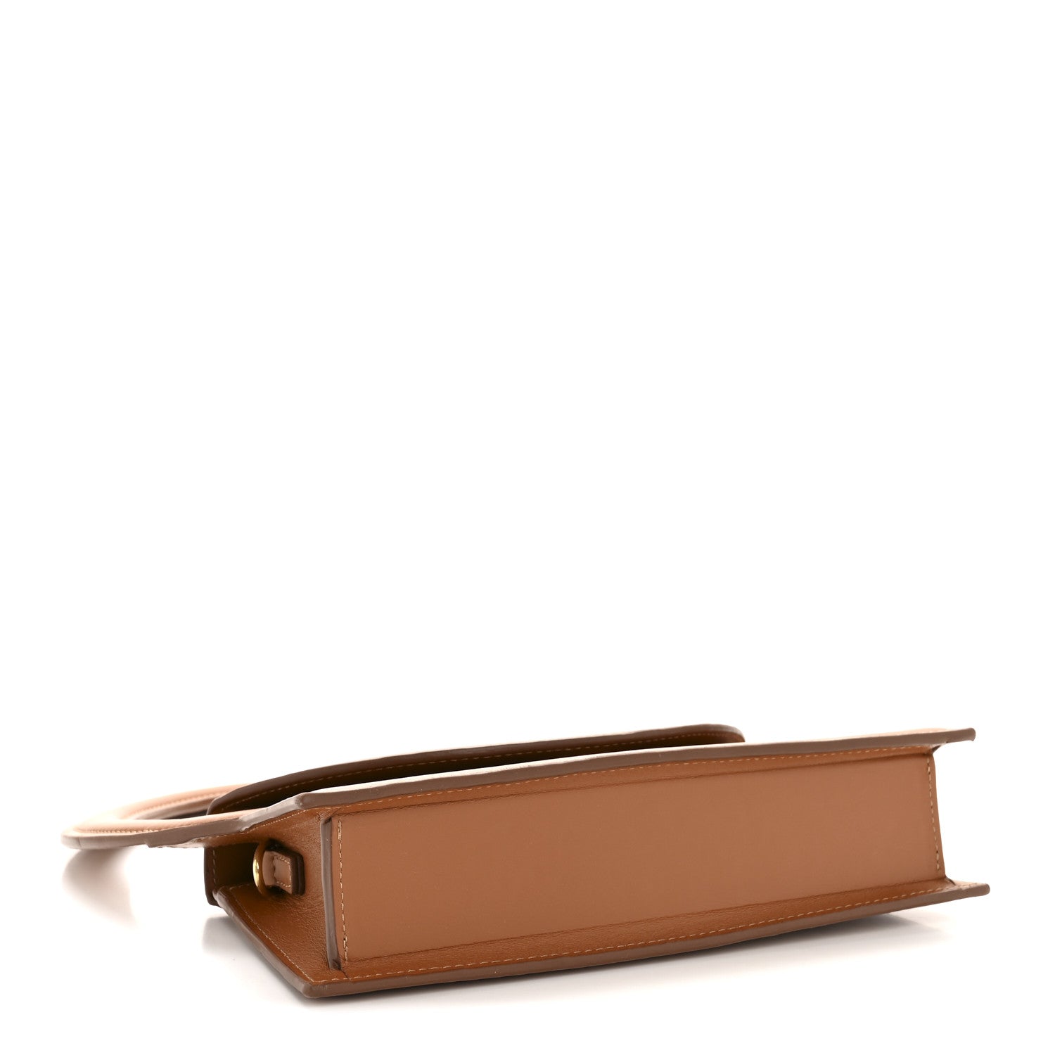 Jacquemus Smooth Calfskin Le Sac Rond Light Brown 4 of 12