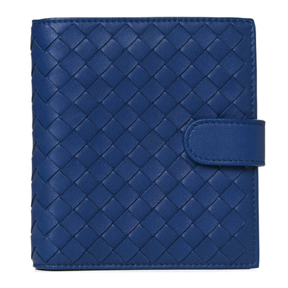 Bottega Veneta Nappa Intrecciato Mini Wallet Blue 1 of 11