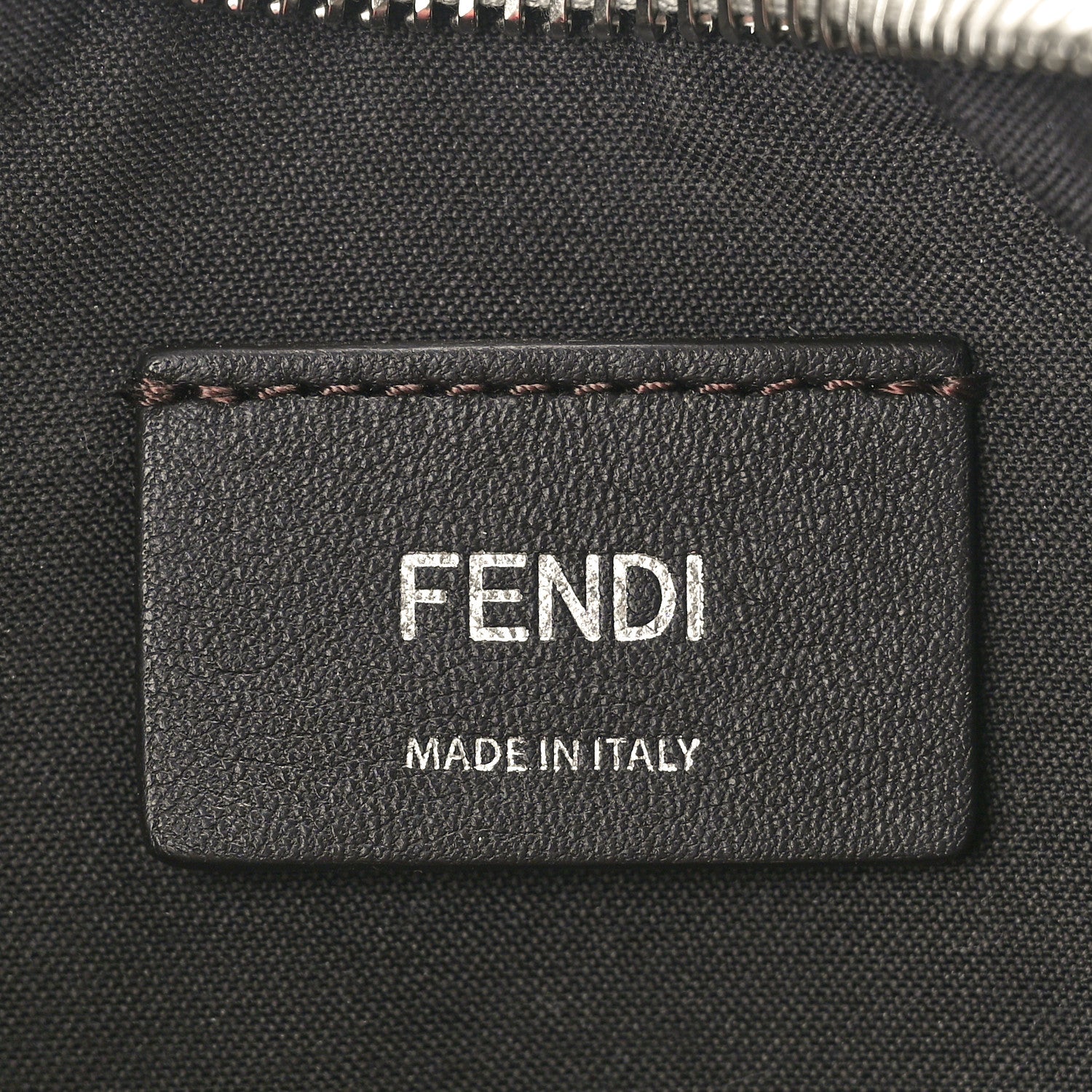 Fendi Iridescent Crystal Vitello Laminato Suede FF Mini Fendigraphy Hobo Bag Capuccino 6 of 12