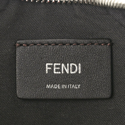 Fendi Iridescent Crystal Vitello Laminato Suede FF Mini Fendigraphy Hobo Bag Capuccino 6 of 12
