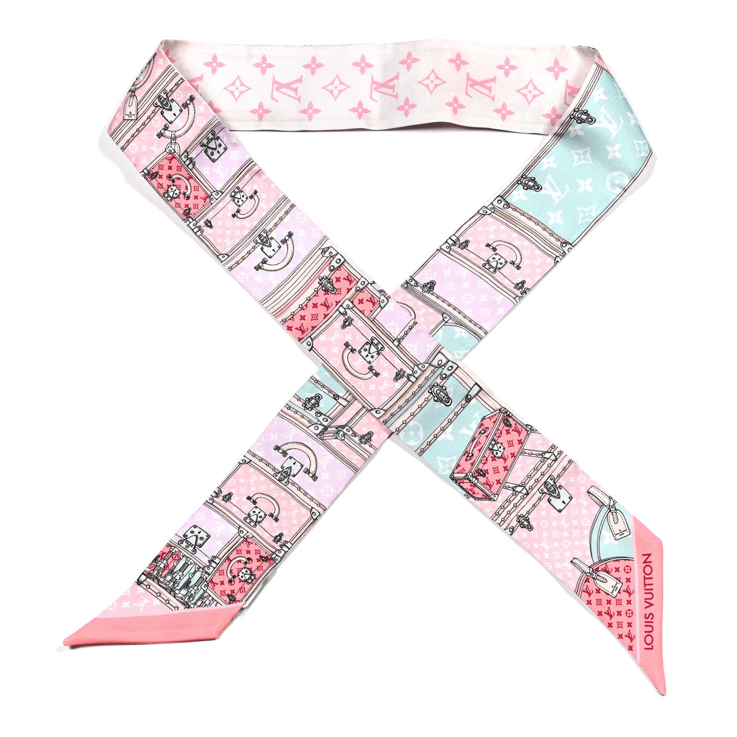 Silk Monogram Let's Go BB Bandeau Pink