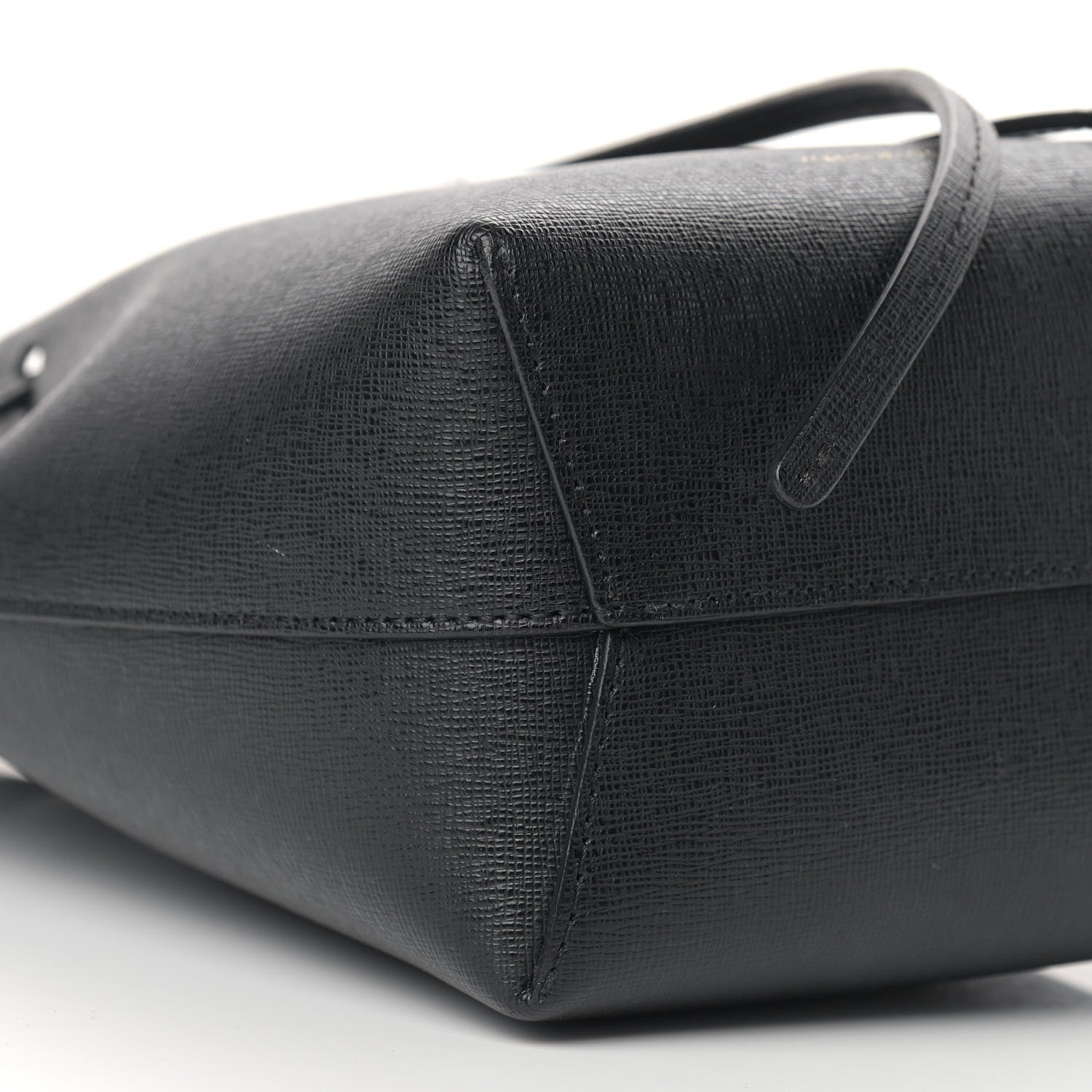Mansur Gavriel Saffiano Mini Mini Bucket Bag Black 8 of 9