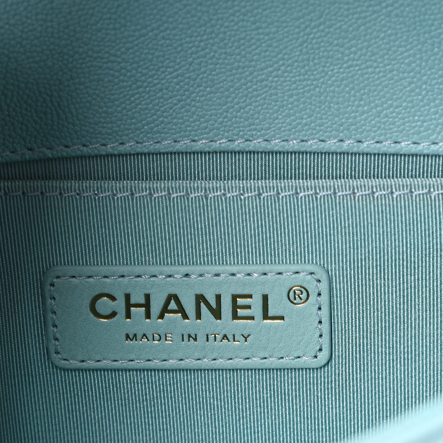 Chanel Caviar Quilted Small Boy Flap Light Blue 5 of 10
