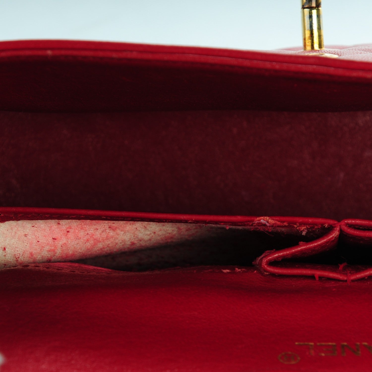 Chanel Lambskin Quilted Medium Double Flap Red 11 of 11