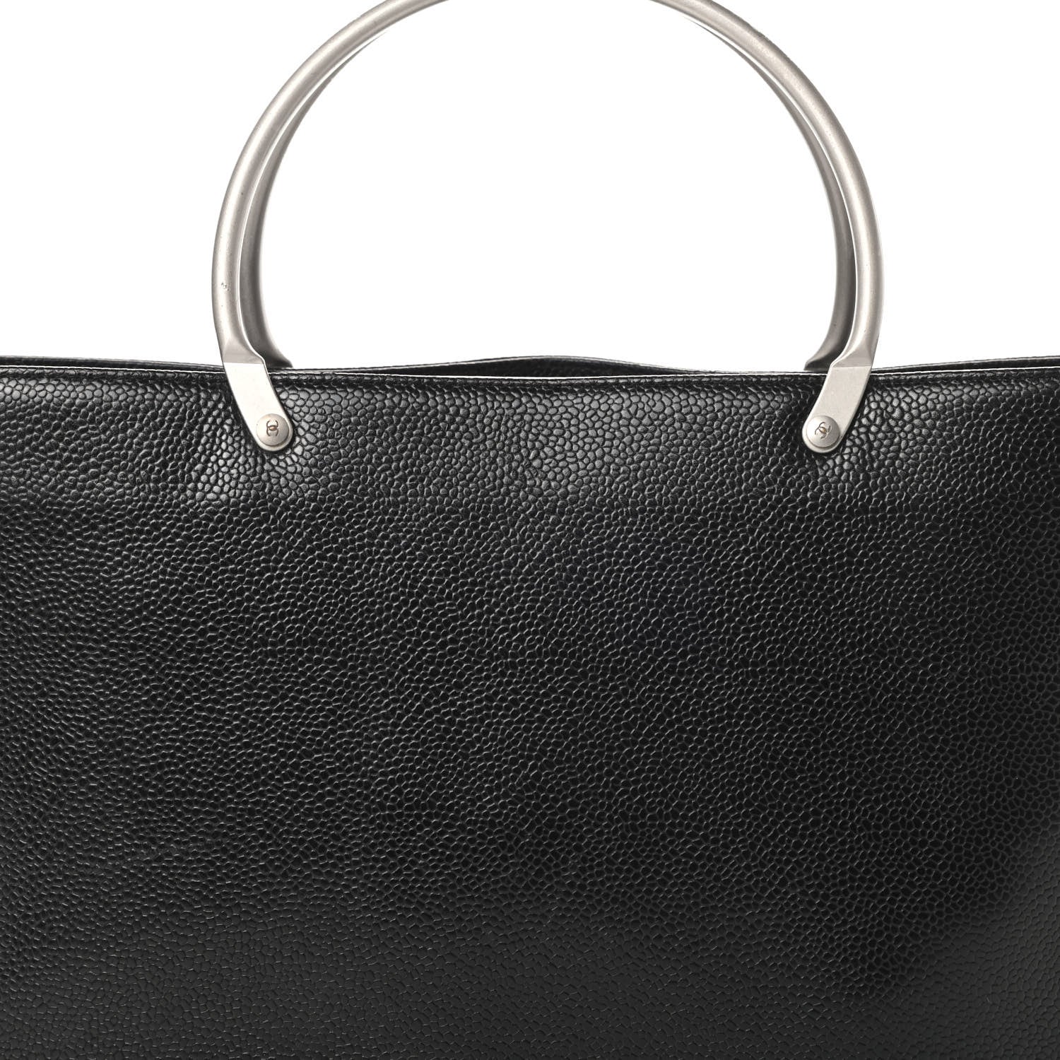 Chanel Caviar Metal Handle Tote Black 8 of 13