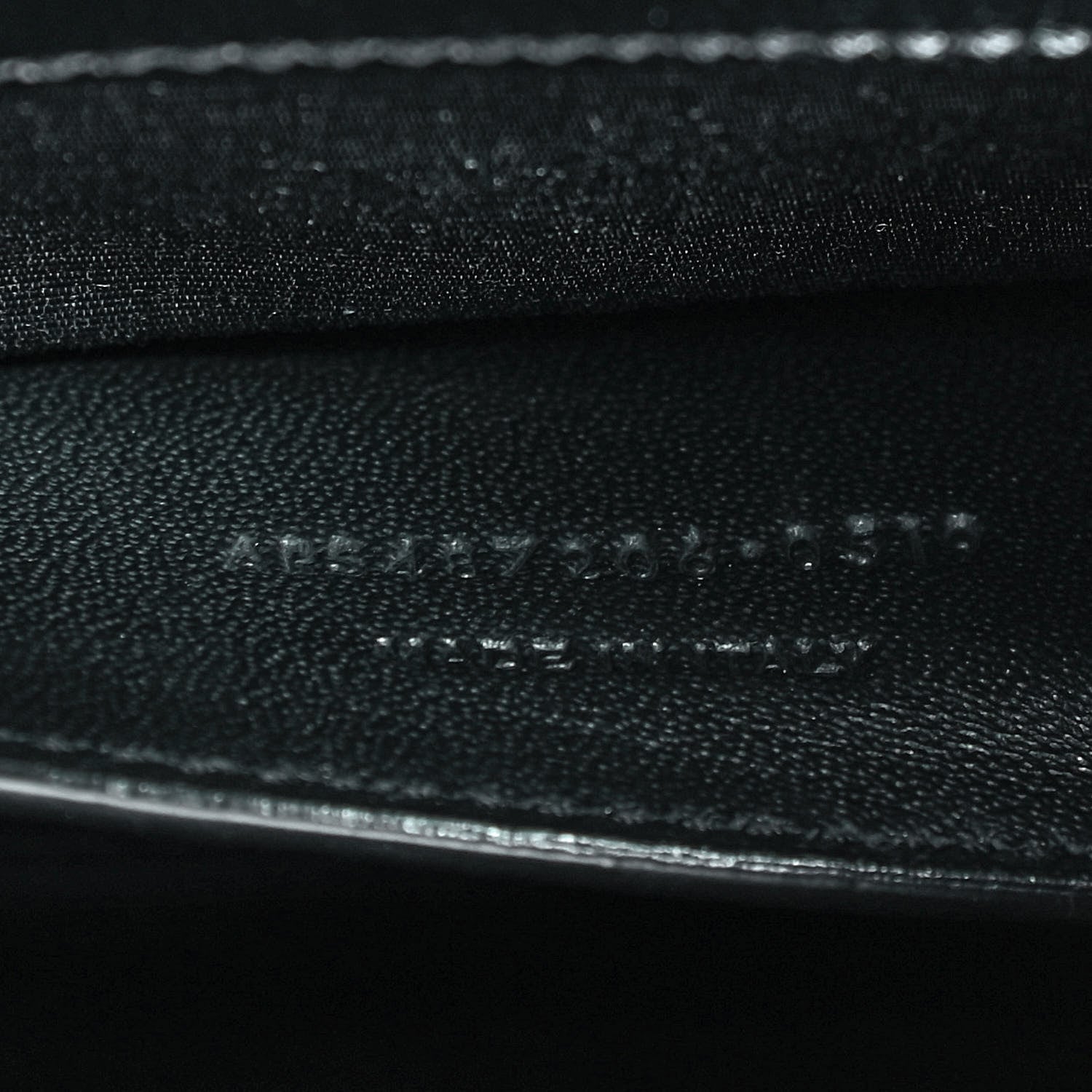 Saint Laurent Grain De Poudre Matelasse Chevron Medium Monogram Satchel Black 8 of 13