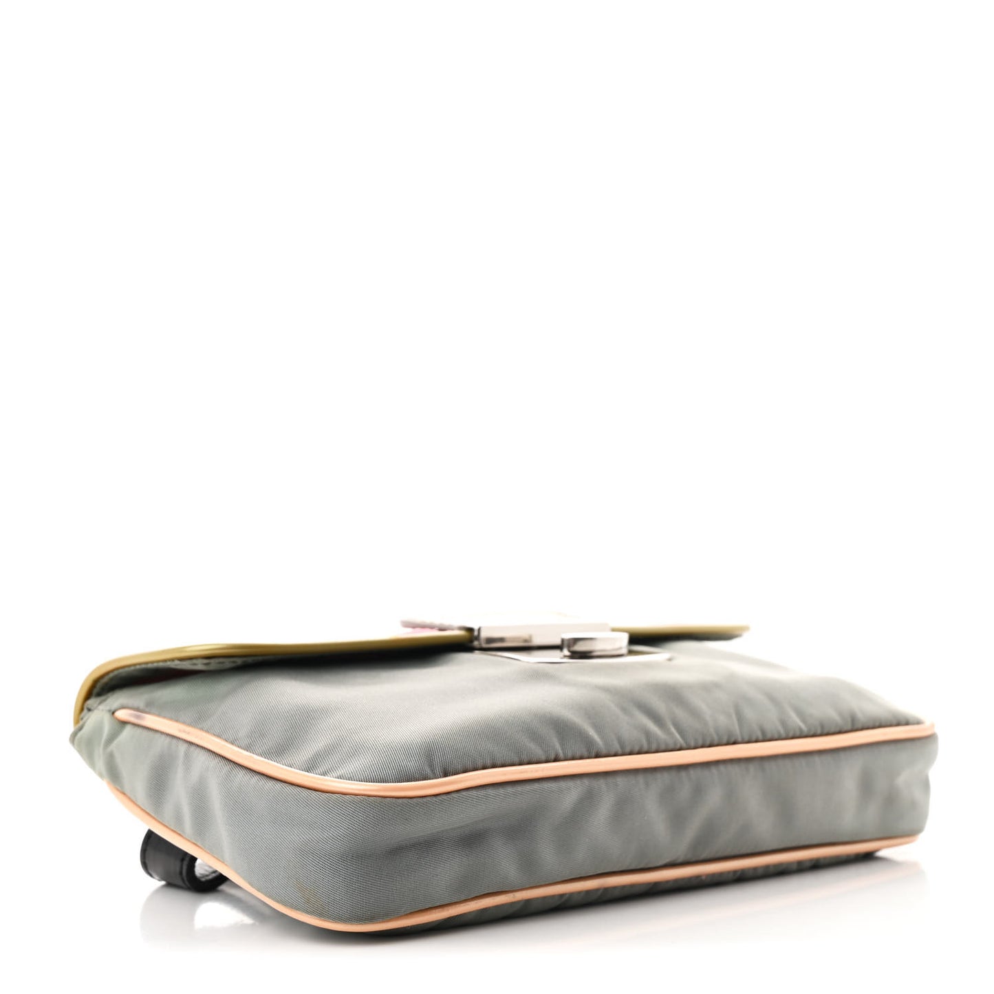 Nylon Vernice Belt Bag Pink Gray