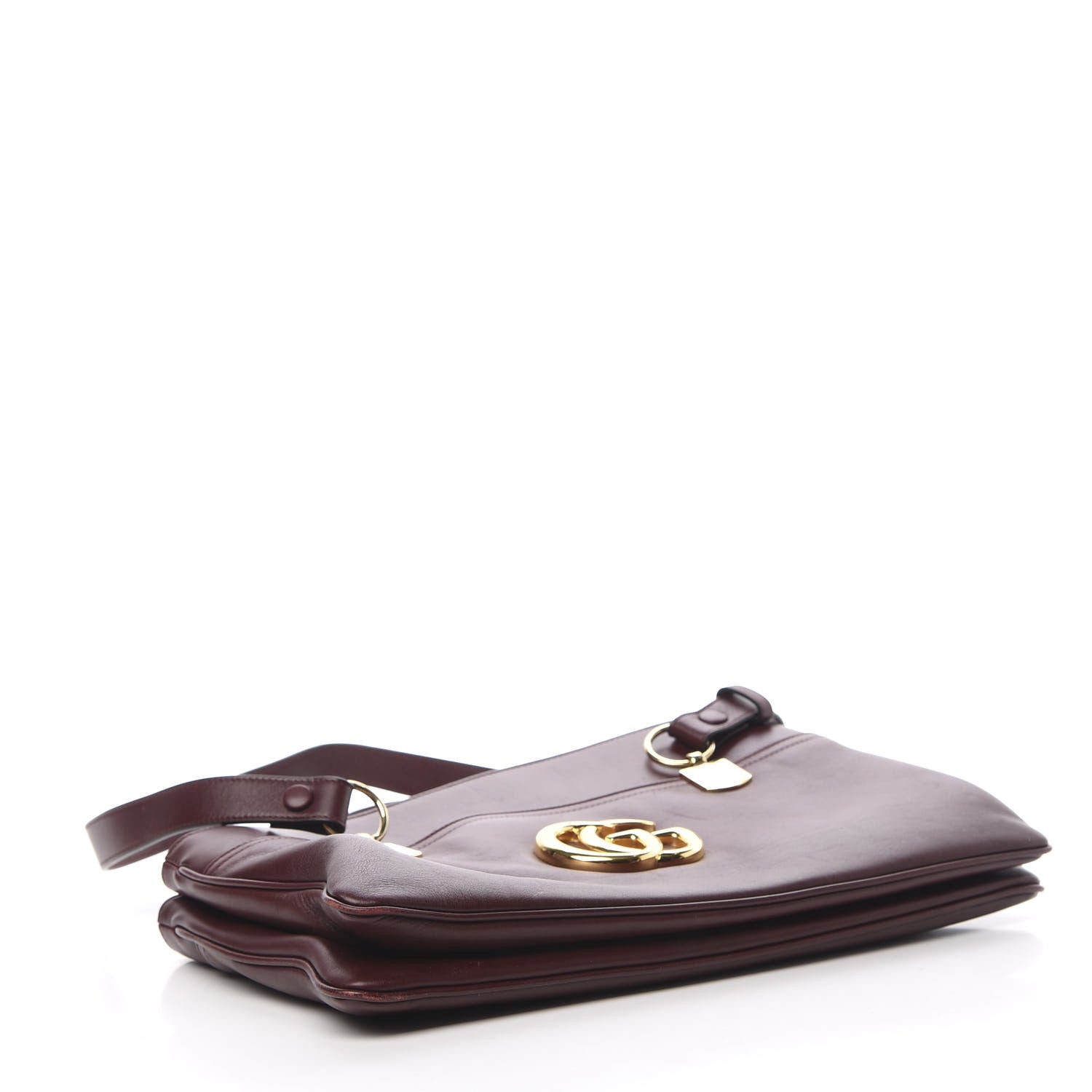 Gucci Vitello Palmellato Lux Large Arli Top Handle Bag Vintage Bordeaux 4 of 23