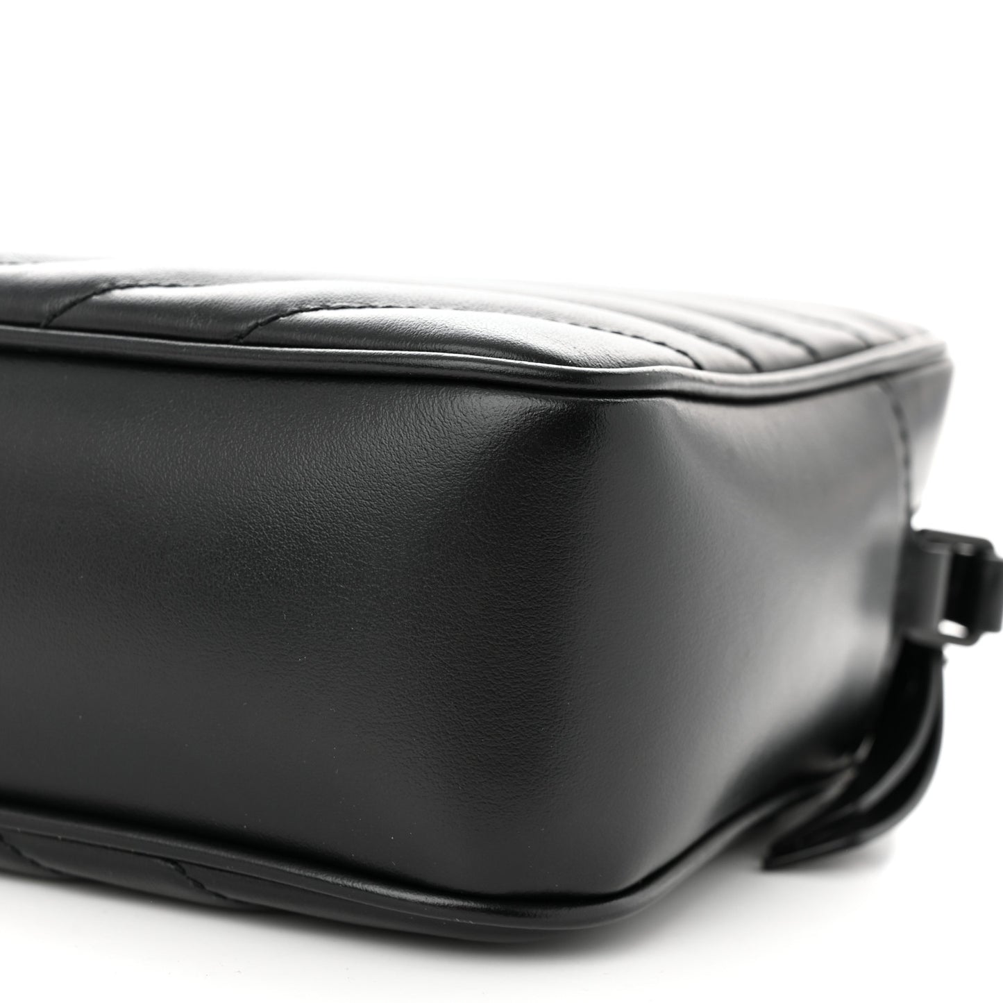 Calfskin Matelasse Monogram Monochrome Lou Camera Bag Black