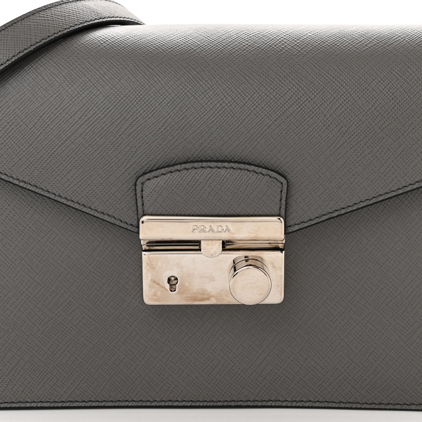 Saffiano Sound Crossbody Bag Marmo