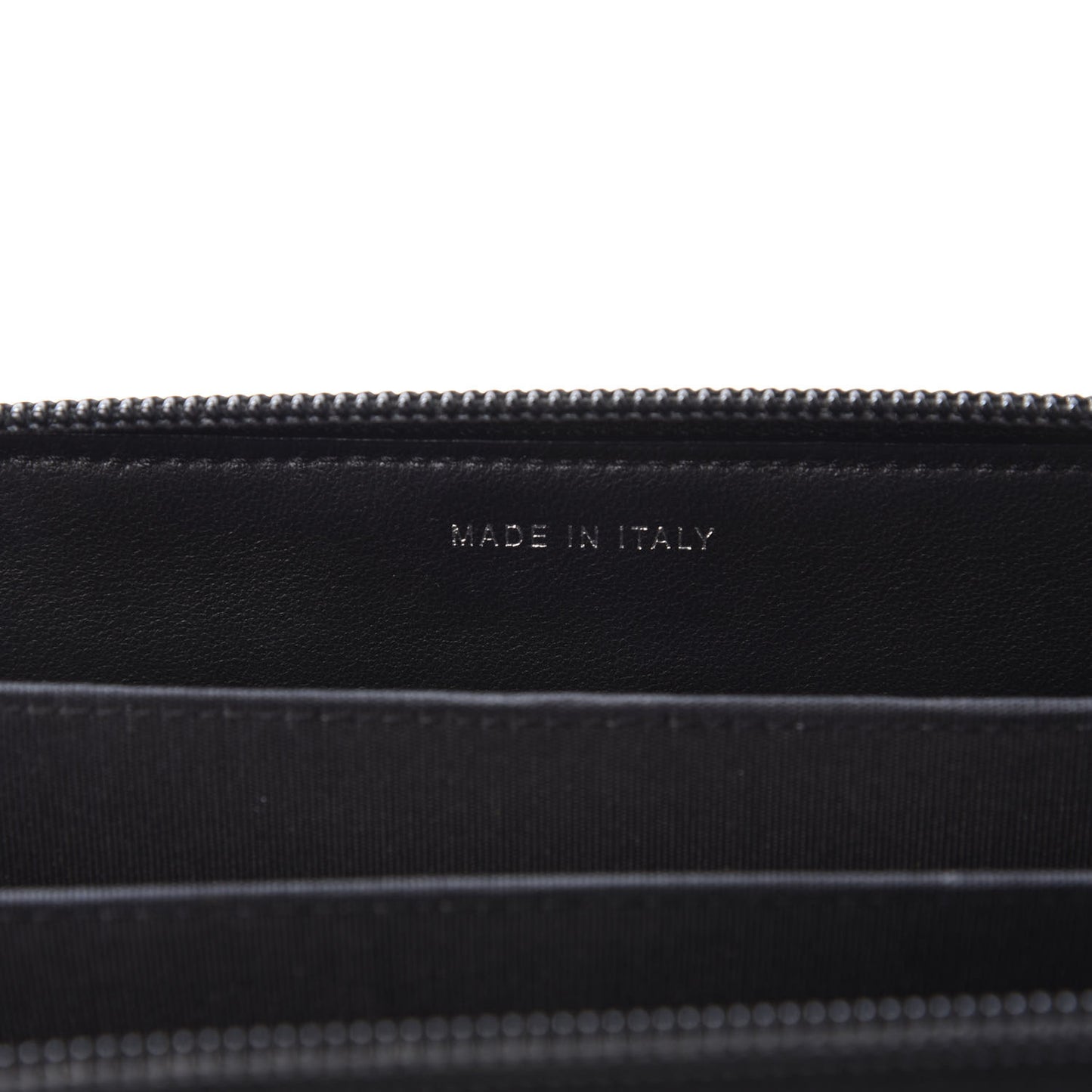 Lambskin Quilted Small Boy Zip Around Wallet Black