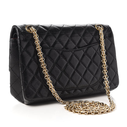 Chanel Aged Calfskin Quilted 2.55 Reissue 225 Flap Black 4 of 11