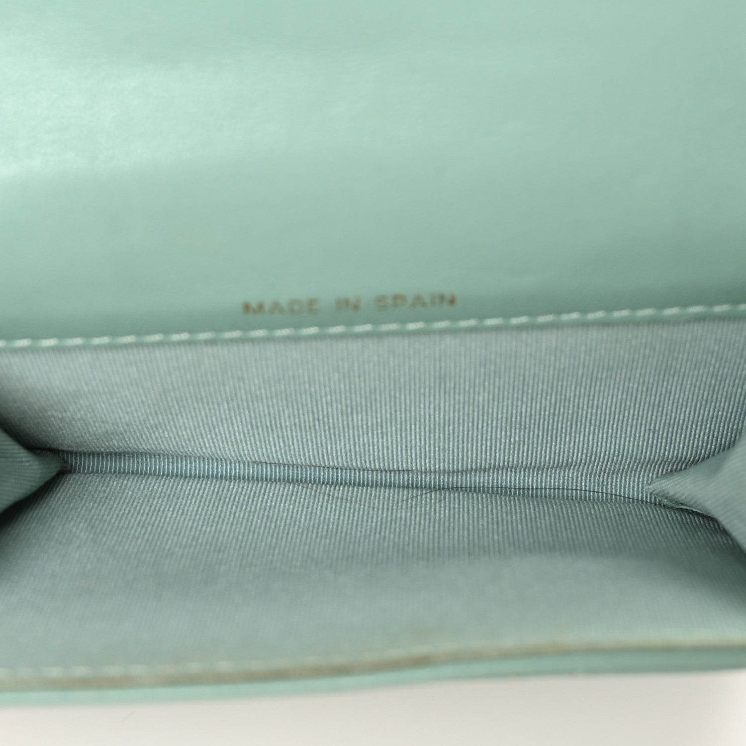 Chanel Lambskin Quilted Chanel 19 Flap Card Holder Light Green 5 of 13