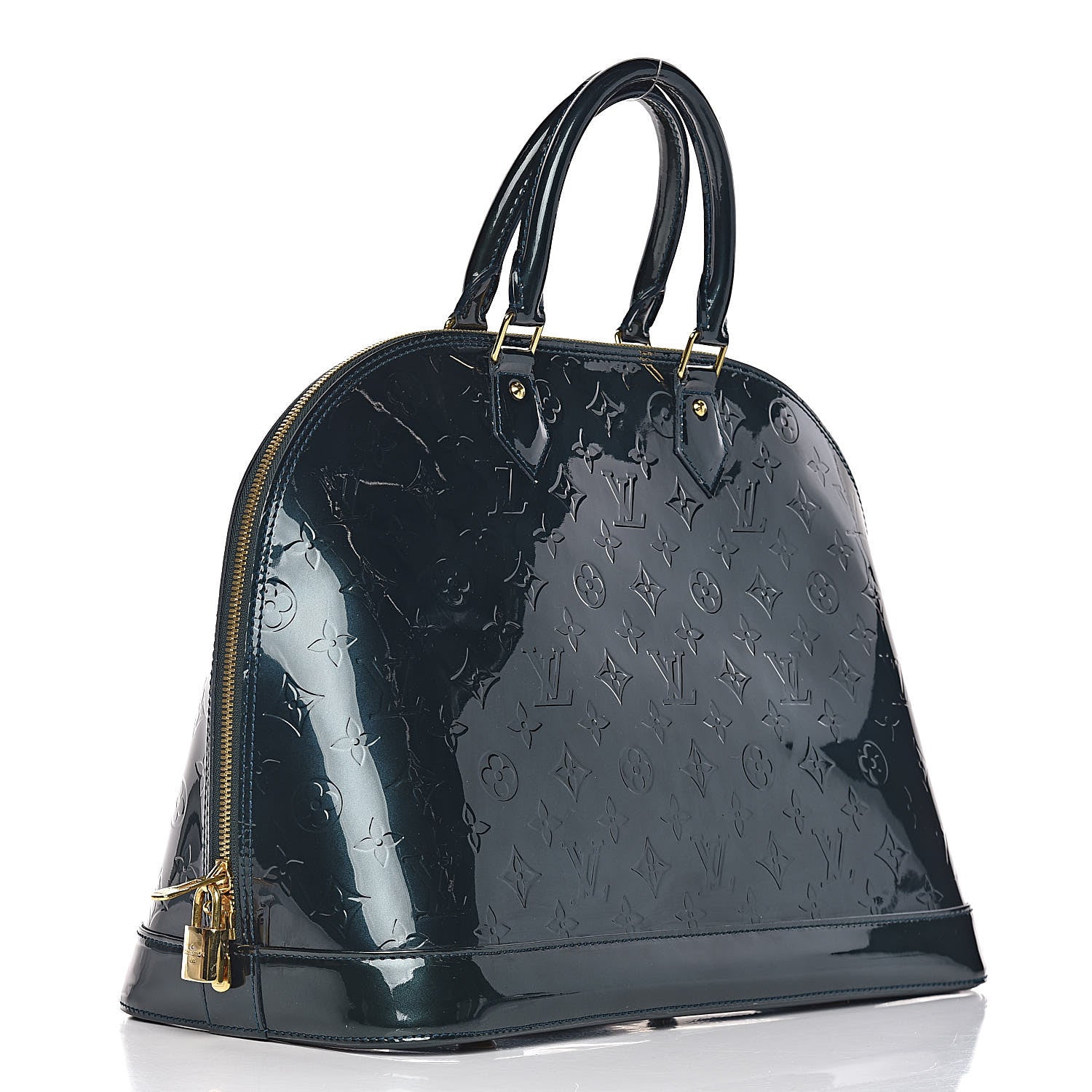 Louis Vuitton Vernis Alma GM Blue Nuit 3 of 9
