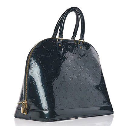 Louis Vuitton Vernis Alma GM Blue Nuit 3 of 9