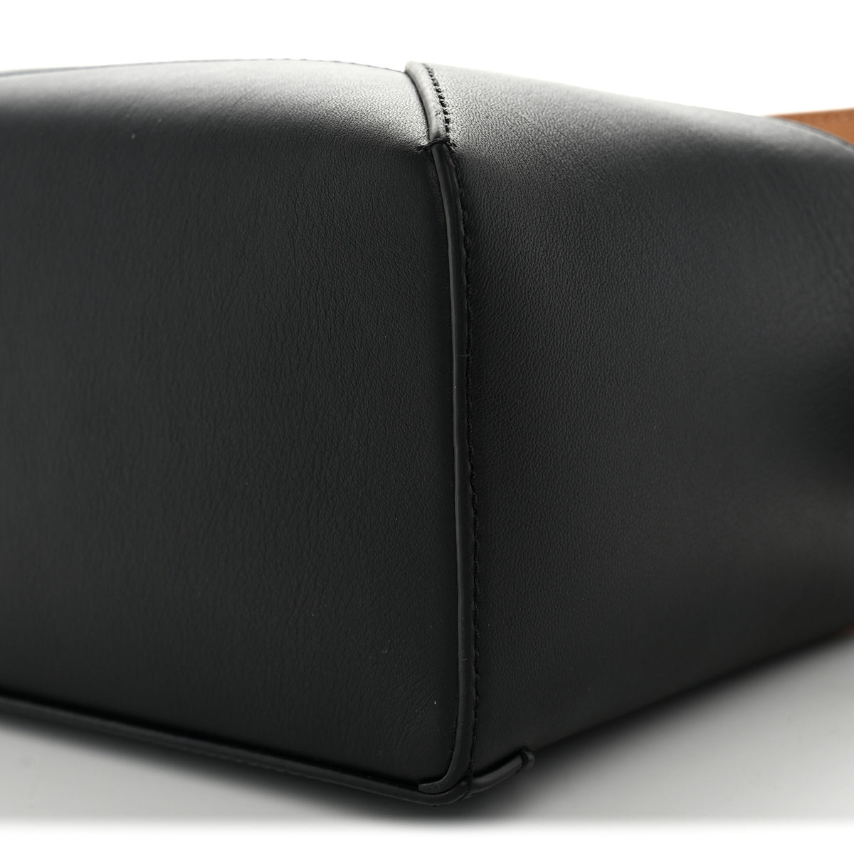 Calfskin Small Puzzle Edge Bag Warm Desert Black