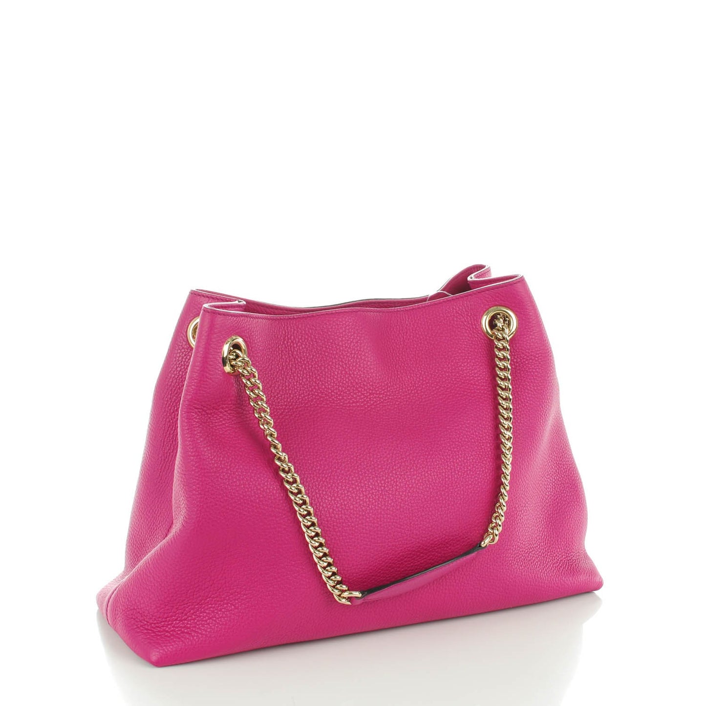 Cellarius Calfskin Medium Soho Chain Shoulder Bag Bright Bouganville