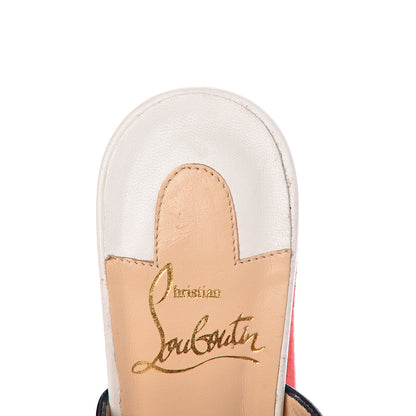 Christian Louboutin Nappa Suede Mulacramp 140 Sandals 36 Black Red 10 of 13