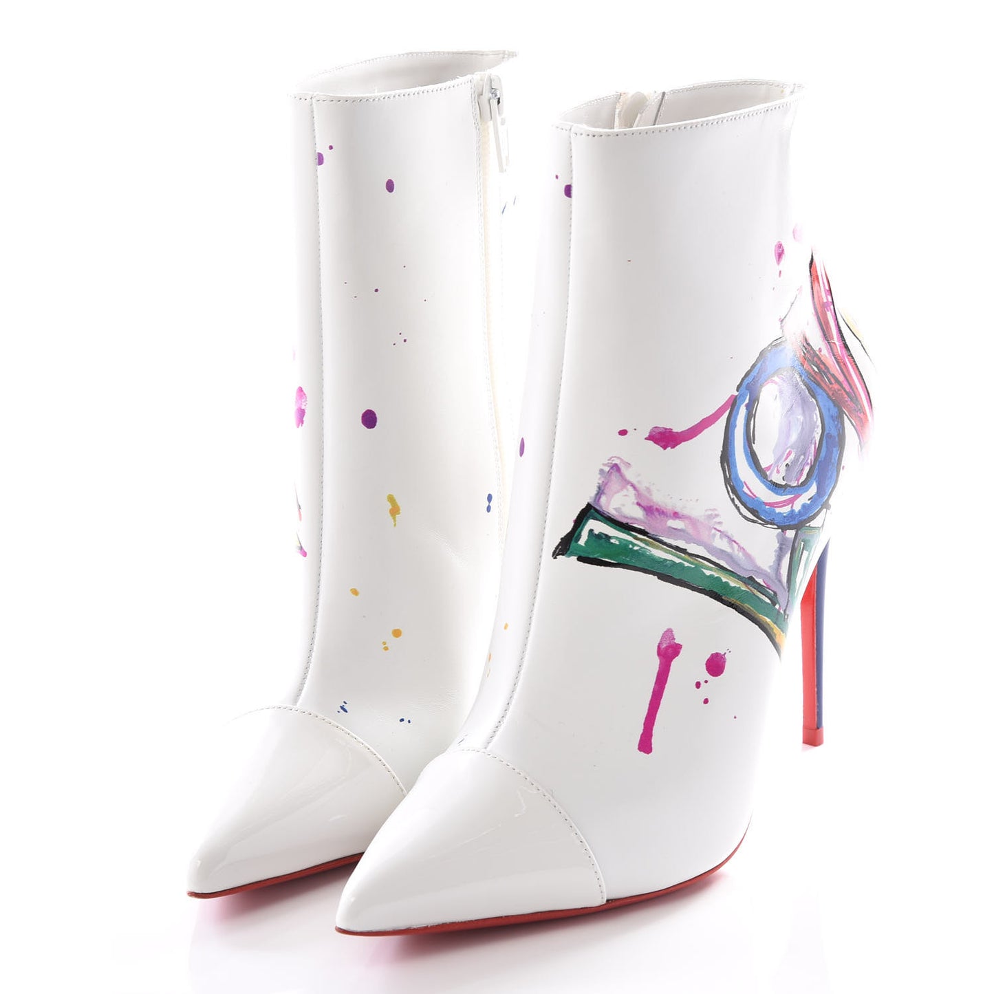 Calfskin In Love 100 Booties 37 White