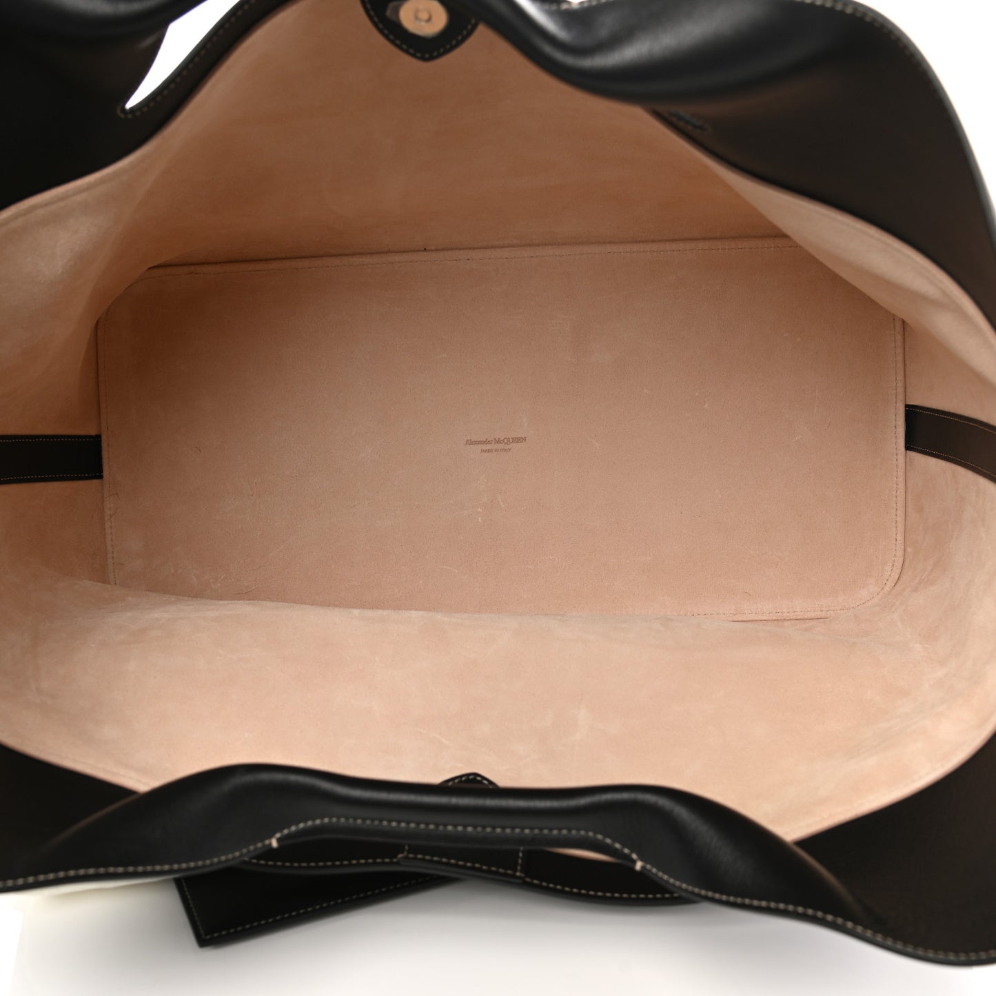 Calfskin Large The Bow Bag Black