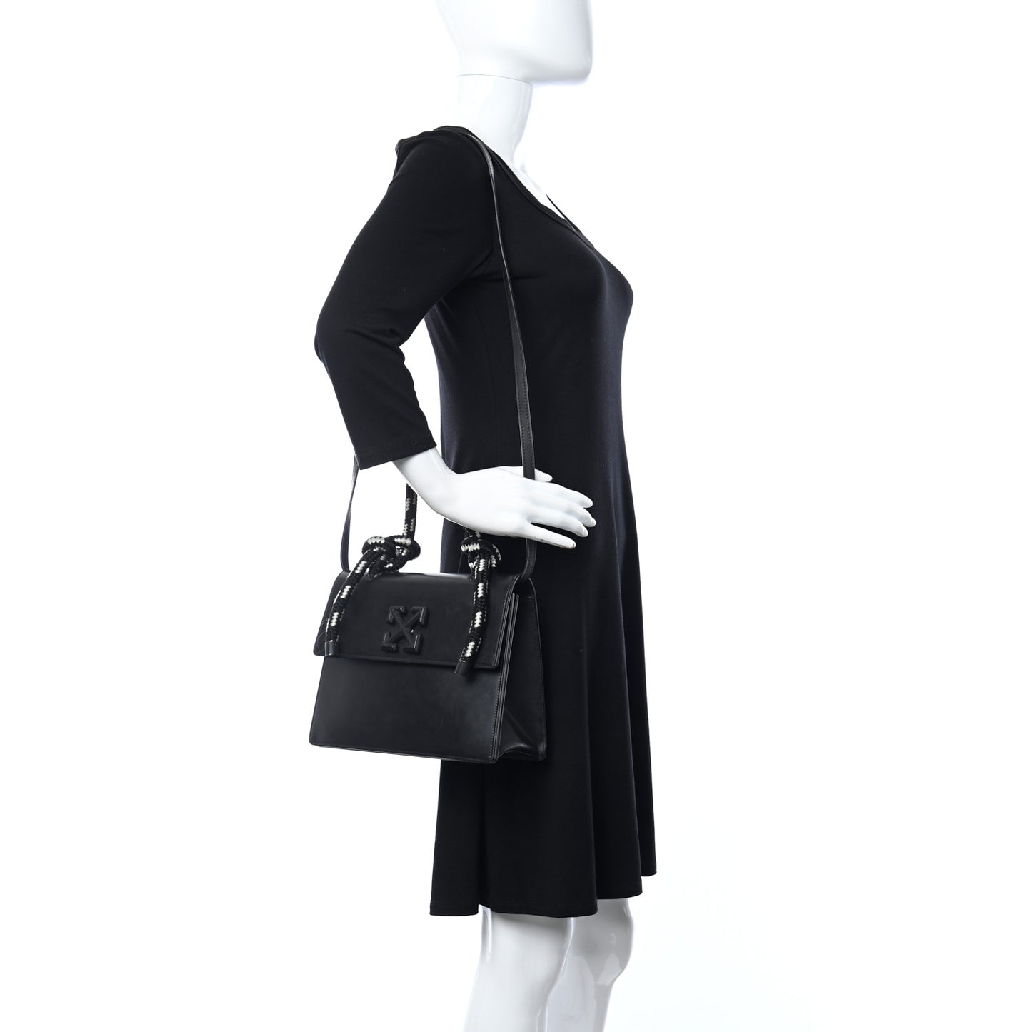 Calfskin 2.8 Jitney Gummy Bag Black