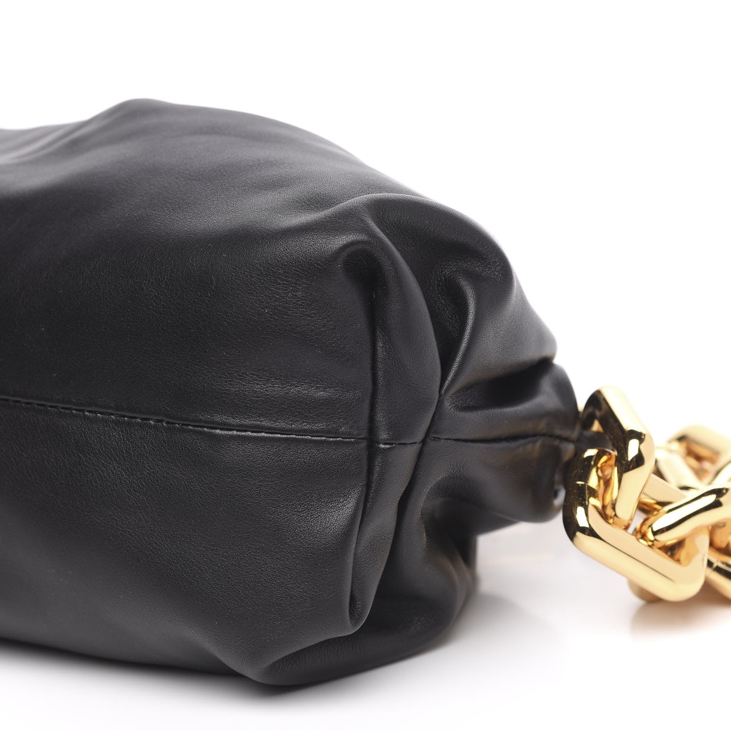 Bottega Veneta Calfskin The Pouch Chain Black 9 of 9