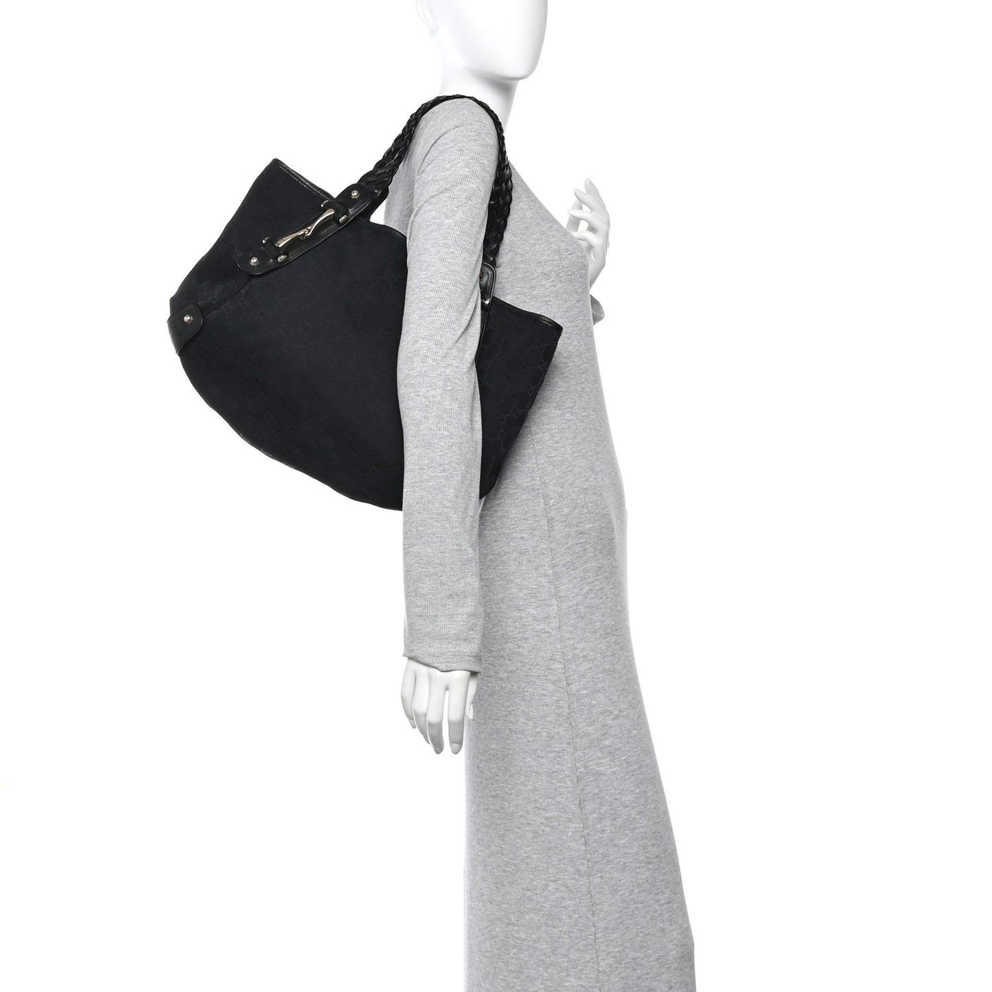 Monogram Medium Pelham Shoulder Bag Black