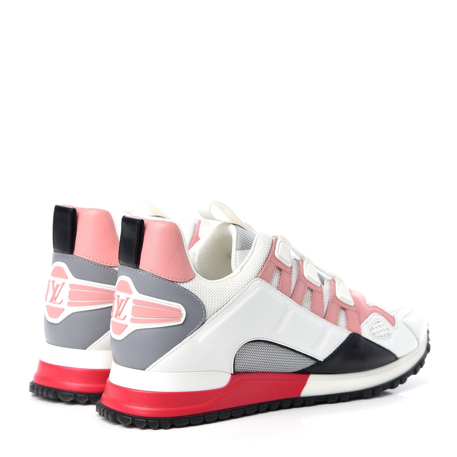 Louis Vuitton Calfskin Run Away Sneakers 38.5 Rose Clair 4 of 10