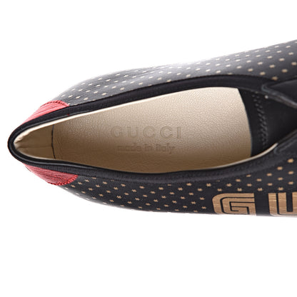 Gucci X SEGA Calfskin GUCCY Stars Mens Falacer Sneakers 12 Black 6 of 11